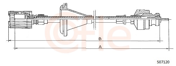 COFLE S07120 Speedometer Cable