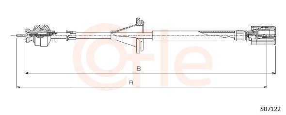 COFLE S07122 Hriadeľ tachometra