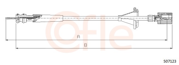 COFLE S07123 Hriadeľ tachometra