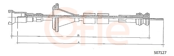 COFLE S07127 Hriadeľ tachometra
