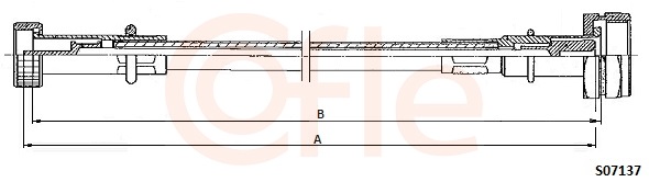 COFLE S07137 Speedometer Cable