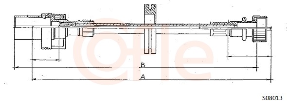 COFLE S08013 Speedometer Cable