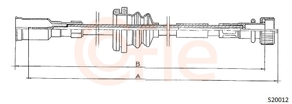 COFLE S20012 Hriadeľ tachometra
