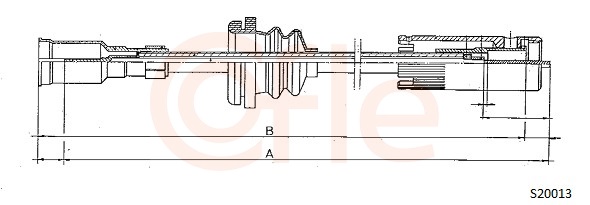 COFLE S20013 Speedometer Cable