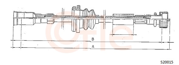 COFLE S20015 Hriadeľ tachometra