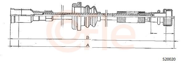 COFLE S20020 Hriadeľ tachometra