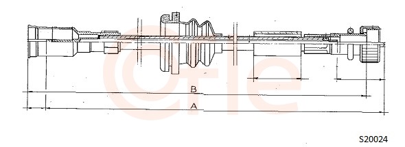 COFLE S20024 Hriadeľ tachometra