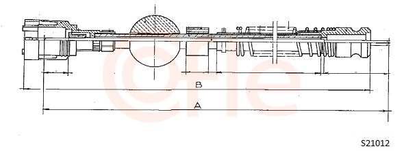 COFLE S21012 Speedometer Cable