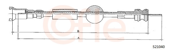 COFLE S21040 Hriadeľ tachometra