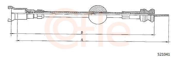 COFLE S21041 Hriadeľ tachometra