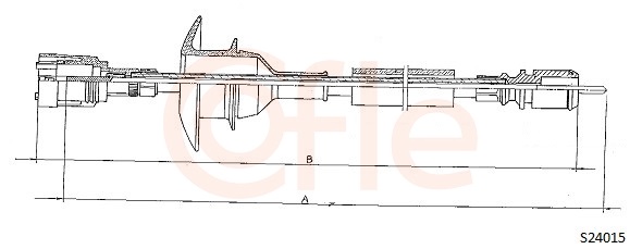 COFLE S24015 Speedometer Cable