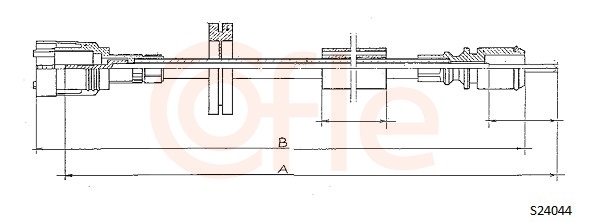 COFLE S24044 Hriadeľ tachometra