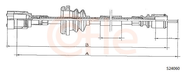 COFLE S24060 Speedometer Cable