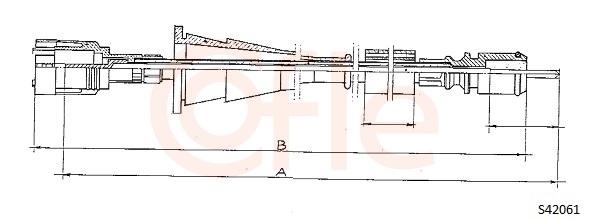 COFLE S24061 Hriadeľ tachometra