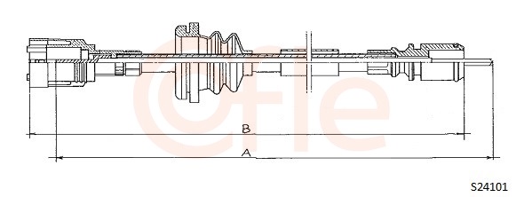 COFLE S24101 Hriadeľ tachometra