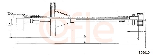 COFLE S26010 Hriadeľ tachometra