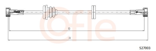 COFLE S27003 Hriadeľ tachometra