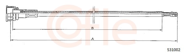 COFLE 92.S31002 Speedometer Cable