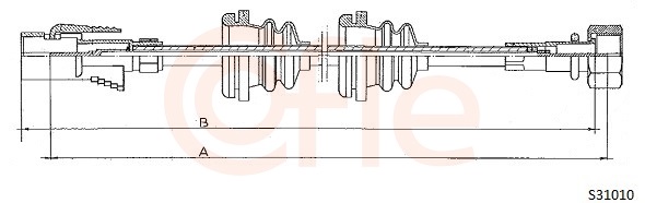 COFLE S31010 Speedometer Cable