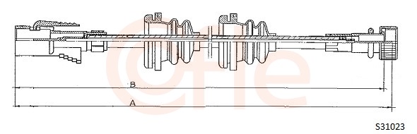 COFLE S31023 Speedometer Cable