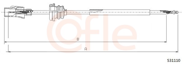 COFLE S31110 Hriadeľ tachometra