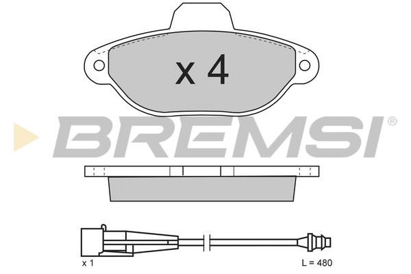 BREMSI BP2626 Kit pastiglie...