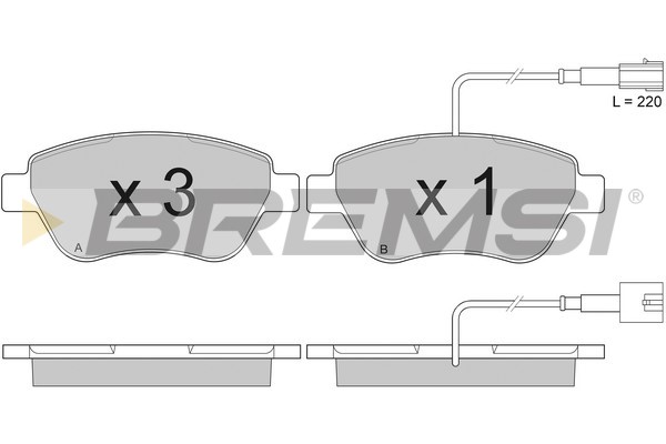 BREMSI BP2942 Kit pastiglie...