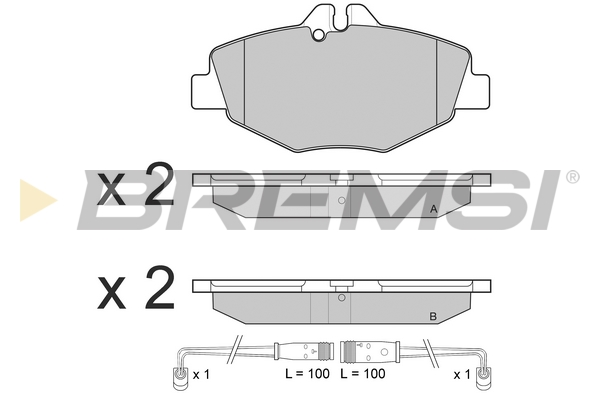 BREMSI BP3020 Kit pastiglie...