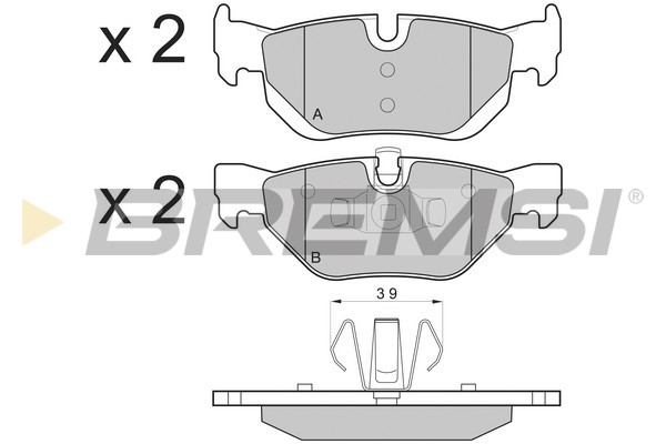 BREMSI BP3194 Kit pastiglie...
