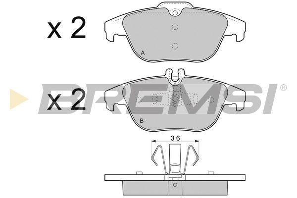 BREMSI BP3328 Kit pastiglie...