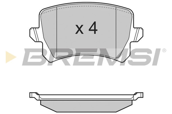 BREMSI BP3366 Kit pastiglie...
