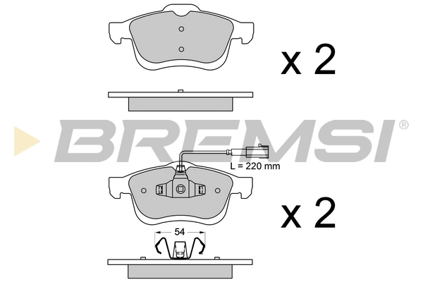 BREMSI BP3413 Kit pastiglie...