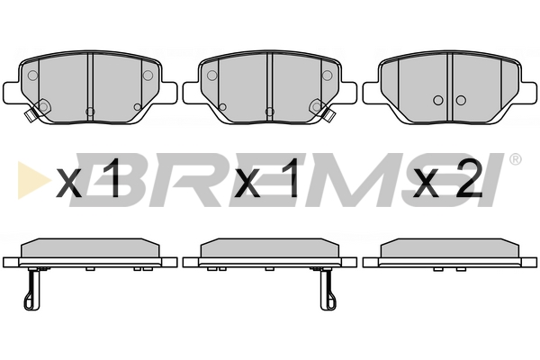 BREMSI BP3748 Kit pastiglie...