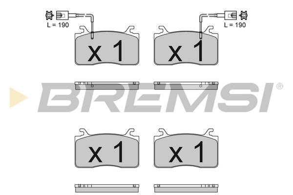 BREMSI BP3833 Kit pastiglie...