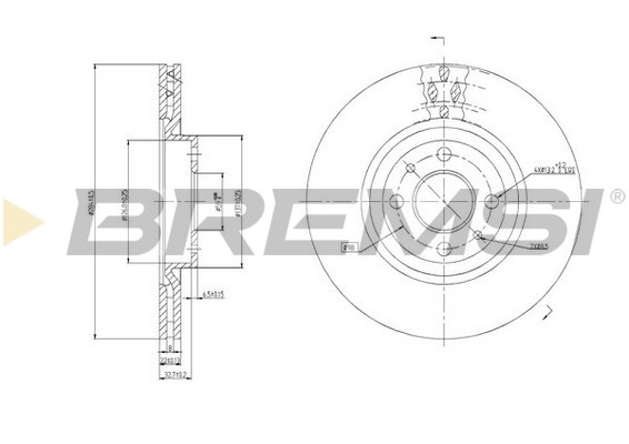 BREMSI CD6252V Discofreno