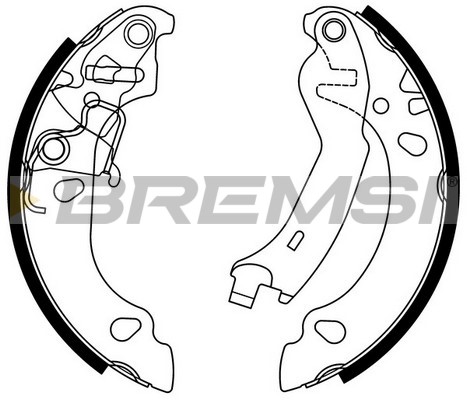 BREMSI GF0151 Kit ganasce...
