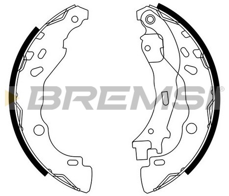BREMSI GF0291 Kit ganasce...
