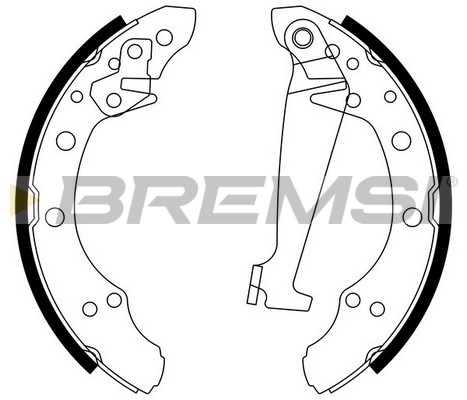 BREMSI GF0556 Kit ganasce...