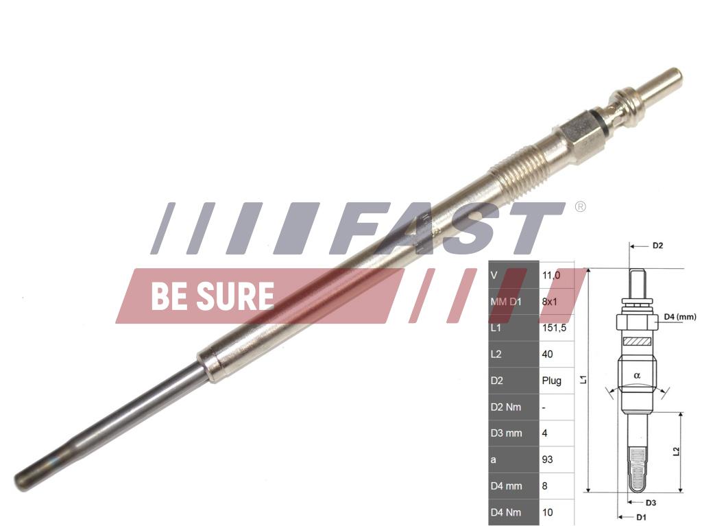 FAST FT82706 Glow Plug for...