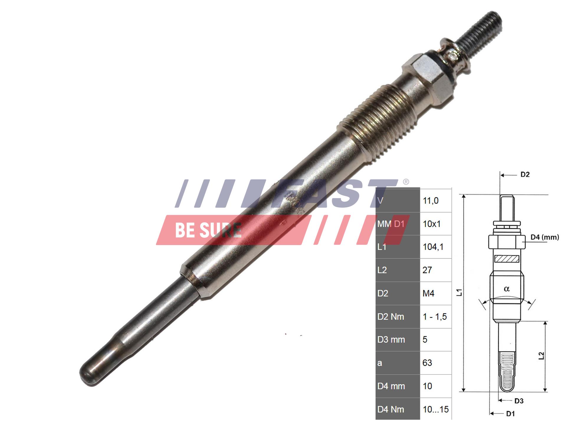 FAST FT82732 Glow Plug for...