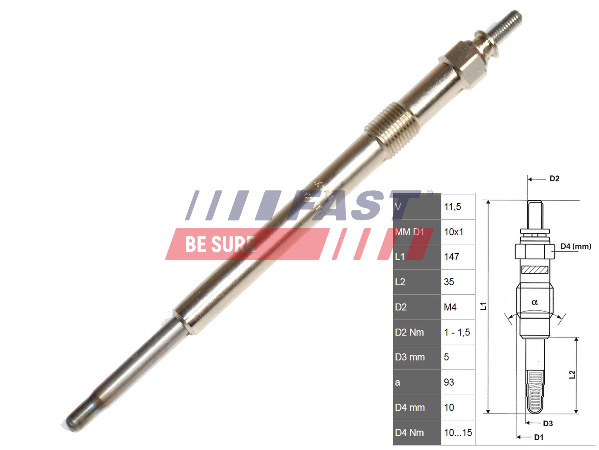 FAST FT82736 Glow Plug for...