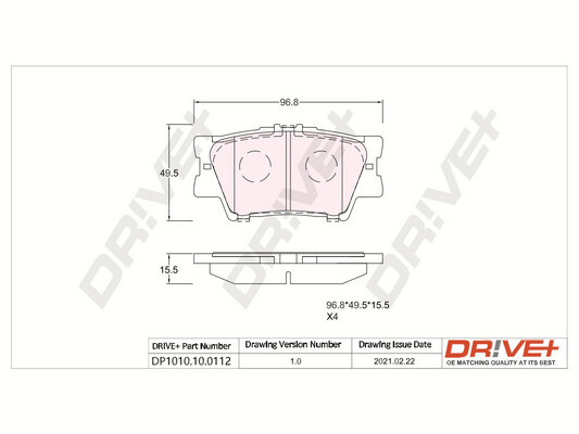 MEYLE 025 228 3819/PD MEYLE-PD: Advanced performance and design. Bremsekloss sett