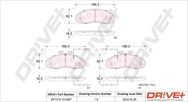 TRW GDB1672DTE DTEC COTEC Bremsekloss sett