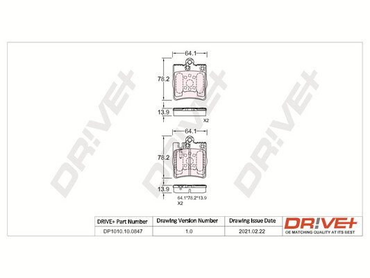 BLUE PRINT ADG042180 Bremsekloss sett