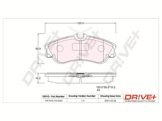 TOMEX Brakes TX 17-89 Bremsekloss sett