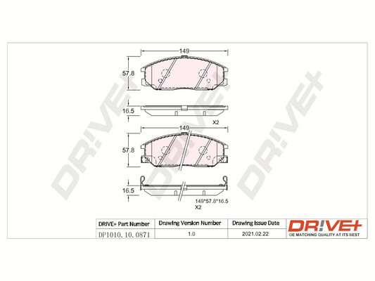 QUARO QP6120 Bremsekloss sett