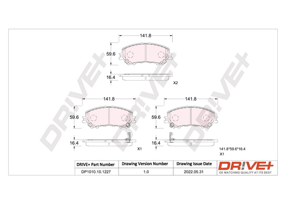 CIFAM 822-977-0 Bremsekloss sett