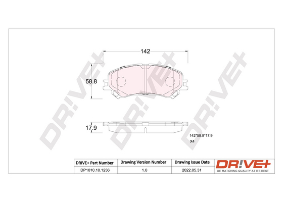 TRW GDB1919DTE DTEC COTEC Bremsekloss sett