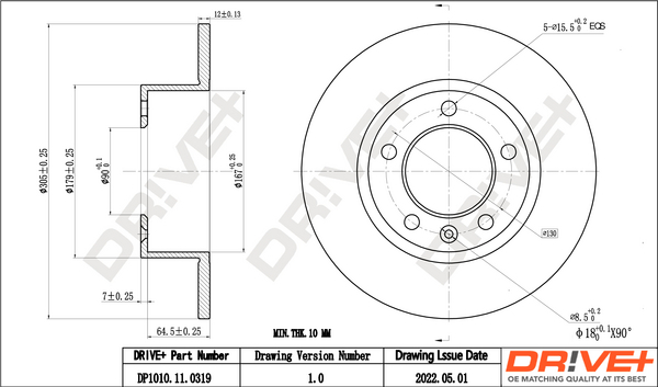 Dr!ve+ DP1010.11.0319 Disc...