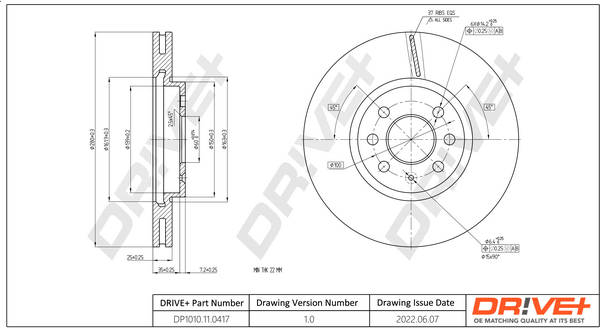 Dr!ve+ DP1010.11.0417 Disc...